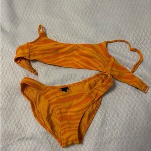 Triangl Swimwear Orange Bikini Set TOP-XS BOTTOM-S